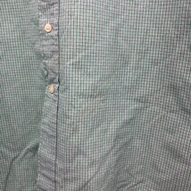 90年代 RALPH LAUREN ラルフローレン BLAKE ボタンダウン チェック 長袖シャツ 大きいサイズ グリーン (メンズ XXL) 中古 古着 P6375_画像3