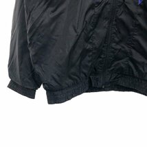 80年代 adidas アディダス フルジップ ジャケット アウター スポーツ ワンポイントロゴ ブラック (メンズ M) 中古 古着 P6262_画像4