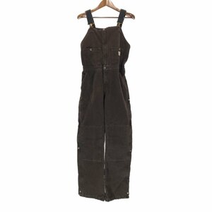 SALE///// 2000年代～ Carhartt カーハート FOR WOMEN ダブルニー ダック ワーク オーバーオール ブラウン (レディース 8×34) P3623