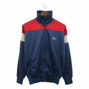 SALE///// 80年代 PUMA プーマ トラック ジャケット スポーツ ジャージ ネイビー (メンズ ) P3579