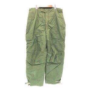 SALE///// 50年代 米軍実物 U.S.ARMY A-1 ナイロン デッキパンツ ミリタリー ヴィンテージ オリーブ (メンズ LARGE) P3682