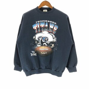 SALE///// 90年代 TULTEX タルテックス NFL テネシー・タイタンズ スウェット アメフト プロチーム ネイビー (メンズ X-LARGE) P3792