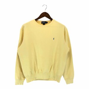 SALE///// Polo by Ralph Lauren ポロ ラルフローレン スウェット アメカジ イエロー (メンズ L) P3868