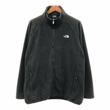 SALE///// THE NORTH FACE ノースフェイス フリースジャケット 大きいサイズ アウトドア キャンプ アウター ブラック (メンズ XXL) P4239_画像1