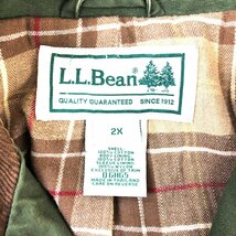 SALE///// 90年代 L.L.Bean エルエルビーン ハンティングジャケット 大きいサイズ アウトドア キャンプ グリーン (メンズ 2X) P4233_画像7