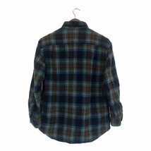 SALE///// 90年代 PENDLETON ペンドルトン ボタンダウン ウール長袖シャツ チェック柄 マルチカラー (メンズ L) 中古 古着 P4833_画像2