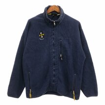 90年代 USA製 patagonia パタゴニア SYNCHILLA シンチラ フリースジャケット アウター アウトドア ネイビー (メンズ XL) 中古 古着 P6600_画像1