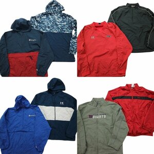 古着卸 まとめ売り ウインドブレーカー ブランドMIX ジャケット 8枚セット (メンズ XL /2XL ) チャンピオン SJ1-3 MR4211 1円スタート