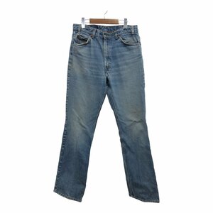 90年代 USA製 Levi's リーバイス 517 ブーツカット デニムパンツ ボトムス アメカジ カジュアル ブルー (メンズ 36×36) 中古 古着 P6677