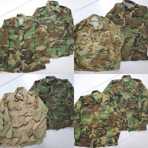 ◎米軍実物フィールドジャケットカモMIX set ミリタリー 他 (メンズM) 8枚セット まとめ売り 古着卸 1円スタート UM9 MQ9775