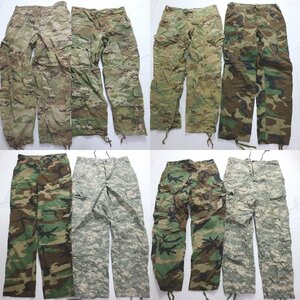 ◎米軍実物フィールドパンツカモMIX set ミリタリー 他 (メンズM) 8枚セット まとめ売り 古着卸 1円スタート UM13 MQ9758