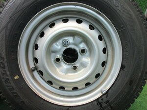 日産 純正 スチール 13インチ 13x5J PCD100 +? 4H 165R13 8PR LT 4本　AD 等　　2023.9.29.O.2-A80　23090505