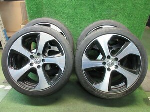 VW フォルクスワーゲン ゴルフ7 GTI 純正 18インチ 18x7.5J PCD112 +49 5H 225/40ZR18 4本　　2024.1.15.O.1-A70　外車　23120028