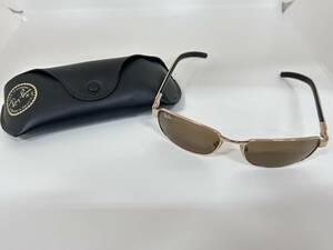 M-5064【同梱不可】980円～ 現状品　Ray-Ban/レイバン　サングラス　ピンクゴールド　ブラウンレンズ　アクセサリー　メンズ　レディース　