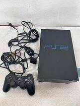 M-5355 【同梱不可】980円～ 現状品　PlayStation2　プレステ2　SCPH30000　ブラック　テレビゲーム　ゲーム機　通電OK　_画像1