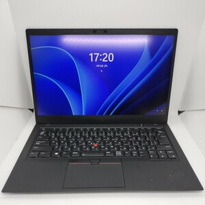 管理:YU-1139/ジャンク扱い/LENOVO ThinkPad X1 Carbon 2018/i5-8350U/16GB/256GB/Win11/フルHD/MS Office