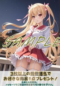 1537 峰理子 緋弾のアリア 緋アリ A4 同人 イラスト 巨乳 美少女 コスプレ Anime アニメ イラストアートポスター セクシーアート acg.