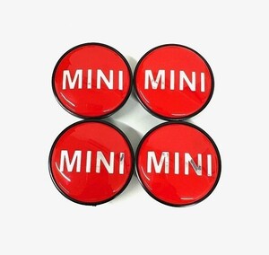 MINI ミニ センターキャップ 54mm レッド 赤 4個セット 新品未使用 送料無料 BMW .