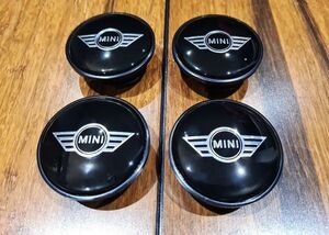 MINI ミニ センターキャップ 54mm ブラック ウィング 4個セット 新品未使用 送料無料 BMW