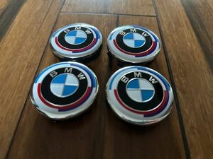 BMW センターキャップ 56mm ５０周年 防止フィルム付き 4個セット 新品未使用 送料無料