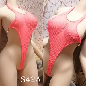 ☆S42A★チュールネット★ピンクグレープ★コスチュームセット★1/6スケール ★網★超柔軟性シームレス★ファイセン☆nagika