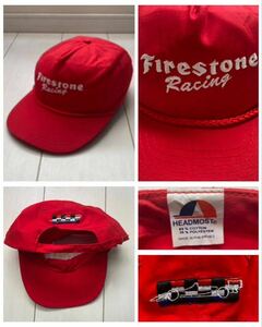 送料無料 80s 90s 未使用 DEAD STOCK デッド ストック vintage ビンテージ fire stone racing ファイア ストーン cap キャップ 帽子 企業