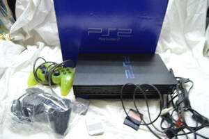 E326 現状品 PS2 PlayStation2 プレイステーション2 SCPH3000 本体 コントローラー2個付き