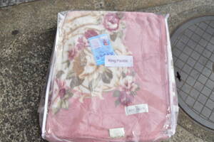 E972-8 unused goods King Palace King pa less ... blanket 140×200. pink series 