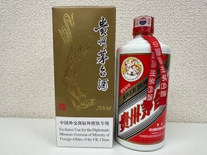 【17162】 未開栓 古酒 貴州茅台酒 マオタイ酒 KWEICHOW MOUTAI 天女ラベル 500ml 2004年 中国酒 53% 重量約920g（外箱有986ｇ）