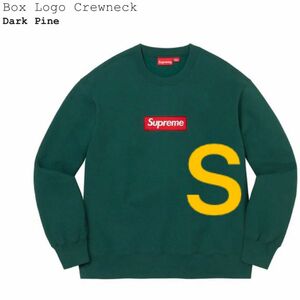 【ダークパイン/S】Supreme Box Logo Crewneck 2022FW シュプリーム ボックスロゴ クルーネック