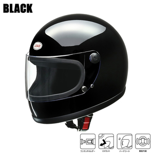 バイク フルフェイスヘルメット ブラック XLサイズ リード工業 LEAD RX-300R 大きいサイズ LL 全排気量対応の画像2
