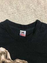 ヴィンテージ/ビンテージ 良品 USA製 フルーツボディ 94年 William Wegman/ウィリアムヴェグマン 犬プリント Ｔシャツ 黒 M_画像5