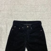 12B【着少】LEVIS リーバイス 517-40 コーデュロイ ブーツカット パンツ 29 黒 ブラック 格安 MADE IN JAPAN 日本製 格安_画像3