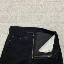 12B【着少】LEVIS リーバイス 517-40 コーデュロイ ブーツカット パンツ 29 黒 ブラック 格安 MADE IN JAPAN 日本製 格安_画像5