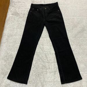 12B【着少】LEVIS リーバイス 517-40 コーデュロイ ブーツカット パンツ 29 黒 ブラック 格安 MADE IN JAPAN 日本製 格安