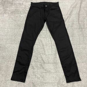 1C【着少】G-STAR RAW DENIME ジースター ロウ デニム 黒 ブラック ストレッチ ジーンズ ジーパン パンツ 29 ジースターインターナショナル