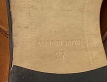 1C タケオキクチ TAKEO KIKUCHI 27 MADE IN JAPAN 日本製 革靴 ビジネスシューズ レザーシューズ ブラウン 茶_画像10