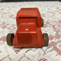 昭和レトロ　木のおもちゃ　トラック　日の丸　昭和30年代_画像4