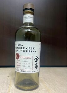 【余市】シングルカスク 北海道余市モルト10年　空き瓶