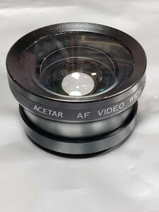 ワイコンレンズ　ACETAR　AF　wide　converter　0.5X　TWC-5000 ワイドコンバージョンレンズ 中古品 SONY ソニーHi8ハンディカム対応