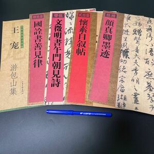 中国書道古書一括 顔真卿/懐素/文徴明/国詮/王寵　書画拓本碑帖墓誌漢字