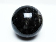 誠安◆超レア極品天然AAAモリオン 純天然 黒水晶 丸玉 73mm [T572-9760]_画像1