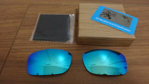 POLARIZED刻印入り！★オークリー Fives Squared ファイブ スクエアード 用 カスタム偏光レンズ ICE BLUE Polarized 新品 FIVE　OO9238　