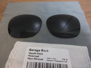 超処分価格！POLARIZED刻印入り！！オークリー GARAGE ROCK ガレージロック用 カスタム偏光 ハイグレードレンズ　BLACK Color 