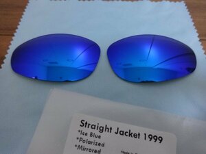  ликвидация цена!* Oacley распорка жакет 1999 для custom поляризирующая линза Straight Jacket 1999 ICE BLUE Color Polarized новый товар 