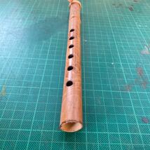 小さい スリン 鱗模様 笛 竹笛 インドネシア 民族楽器 管楽器 音楽 アンティーク コレクション_画像3