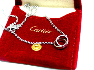 【594】 CARTIER カルティエ ベビーラブネックレス 750WG