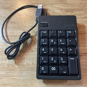ELECOM テンキー USB接続☆テンキーボード TK-UFHBK