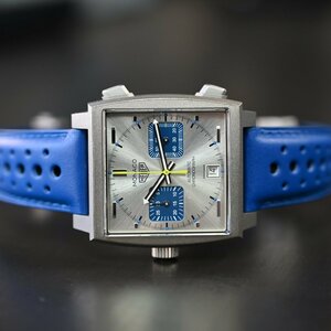 【TAG HEUER】タグホイヤー モナコ レーシング ブルーCAW218C.FC6548　中古極美品　2023年7月