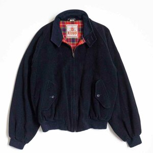 【希少モデル】 BARACUTA 【G9 スウィングトップ ハリントンジャケット】 【ウール×カシミヤ】38 バラクータ ネイビー 2312341